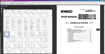 Kobelco Service Manuals