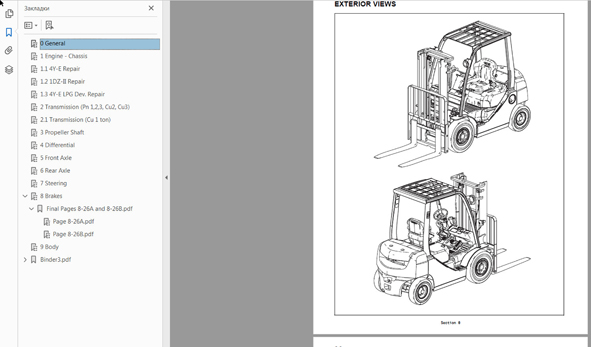 Toyota Forklift service manual